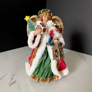 9.5" Fabriche Angel Tree Topper by Kurt Adler